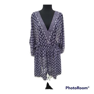 Beaches and Boho "seas the dream" Purple Swimsuit Cover-up